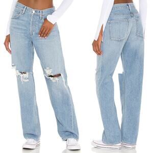 GRLFRND Bella Distressed Low Rise Boyfriend Jeans Women’s Size 26 Fairfax